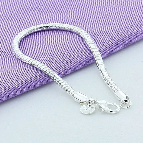 925 Silver Snake Chain Bracelet