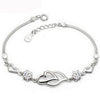 Sterling Silver Heart to Heart Bracelet GIOIO Fashion Jewelry Store