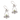 Genuine Sterling Silver Peridot Dangle Earrings