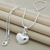 925 Sterling Silver Solid Small Heart Pendant