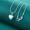 925 Sterling Silver Solid Small Heart Pendant