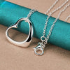 925 Silver 18 Inch Love Heart Pendant Necklace